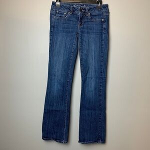 American Eagle Favorite Boyfriend Jeans Size 0 Regular Denim Low Rise